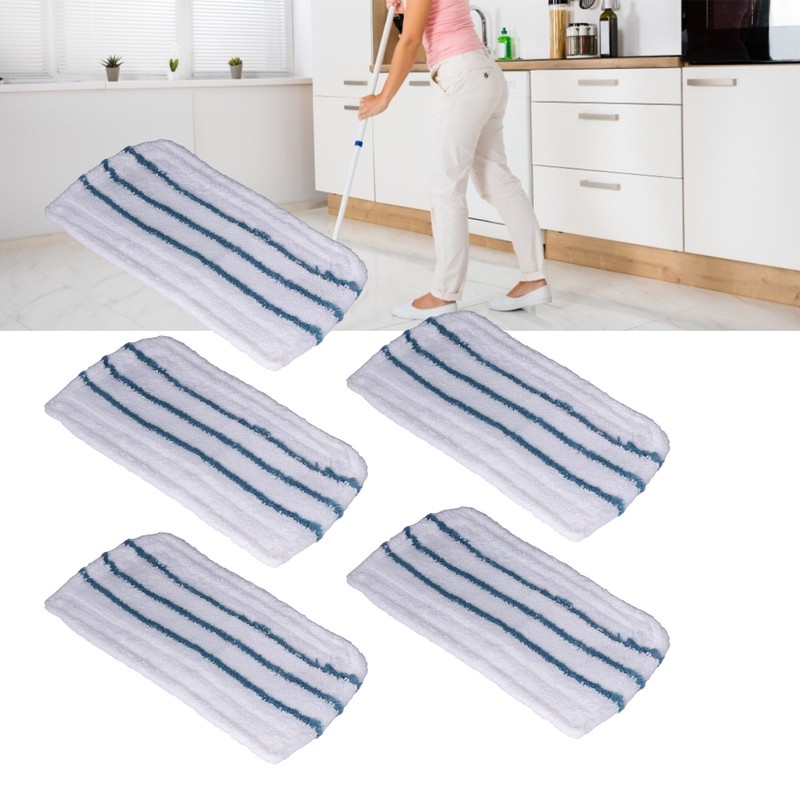 5PCS Washable Fiber Mopping Pads Replacement Steam Mop Accessory Fit