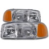 HEADLIGHTSDEPOT Halogen Headlights Compatible with Tiffin Allegro 2002-2004 Includes Left