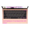 Spanish Language Black Keyboard Cover Compatible for MacBook Air 13