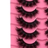 Mink Lashes Fluffy 8D Volume Wispy Eye Lashes Cat-Eye Long