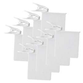 Ipetboom 8Pcs Small Fridge Dividers Material Convenient Refrigerator Organizers for Side Door Storage and Chest Freezer Easy Clip Food and Bottle Separator for Kitchen and Freezer