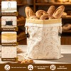 2‑Pack Beeswax Bread Bags, Detachable, for Keeping Bread Fresh
