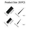 20-Pack Black Plastic Furniture Shims – Heavy-Duty Leveling Wedges in