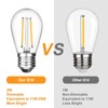 BRIMAX 25 Pack 2W S14 Replacement LED Bulbs,2700K Soft Warm