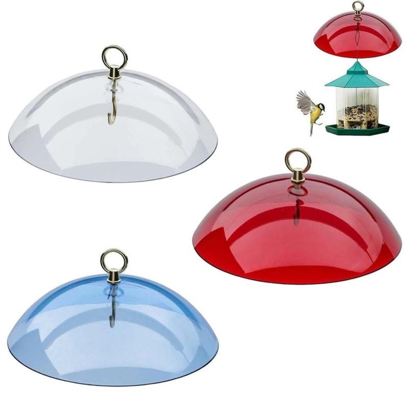 Outdoor Baffle for Bird Feeder Clear Bird Feeder Protective Dome