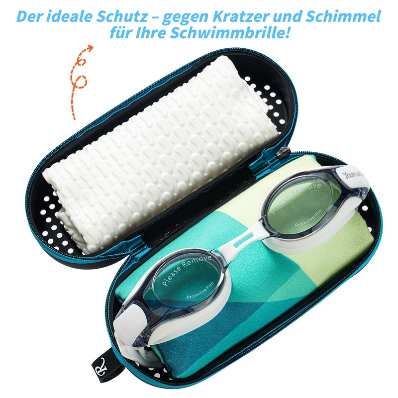 Uarekididol Swimming Goggles Case, Breathable Glasses Case with Drainage Holes