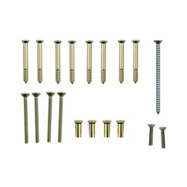 Trim Set Screw Pack, Gliding Door - Polished Brass