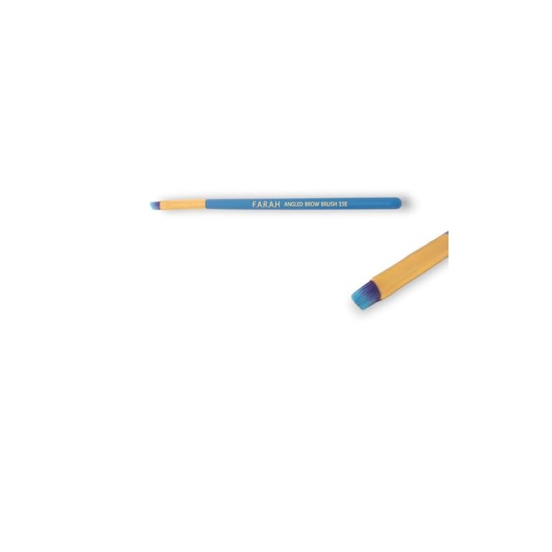 F.A.R.A.H Professional Pro Precision Luxurious Angled Brow Brush 15E (Blue)