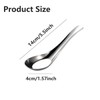 AIMALL 10 PCS Flat Bottom 304 Stainless Steel Soup Spoon,