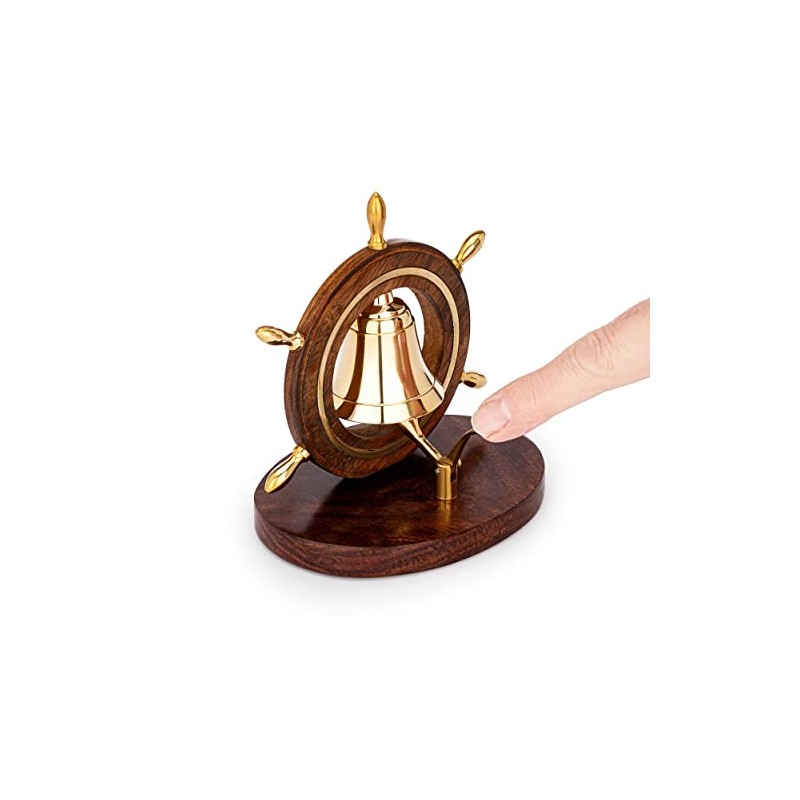 NKlaus Maritime Table Bell in Steering Wheel 12.5 x 10