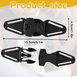 2 PCS Anti-Escape Car Seat Strap - Safety Clip to Prevent Car Seat Buckle Escape