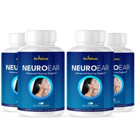 Pelican Vitamins NeuroEar- Hearing Support- 4 Bottles- 240 Capsules
