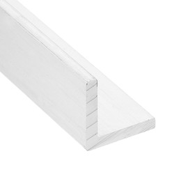 MECCANIXITY Aluminum Angle, 0.79"x0.79"x14" Long 0.12" Wall Thick 6063 Aluminum Bars T5 Temper Mill Stock for Building Construction, Furniture, Shelves, Brackets, DIY, Industrial 1pcs