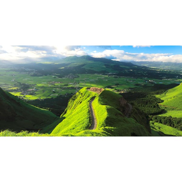 Picture Style Wallpaper Poster (Removable Sticker) - How to Take the Earth - Like Ghibli World, Celestial Path "Laputa Road" Asu, Outside Rings, Caldera, Panorama, Japanese Scenery, Caracro C-ZJP-019S1 (45.4 x 22.7 inches (1152 x 576 mm), Architectural W
