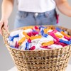 HEGS Clothespins with Hooks. Heavy Duty Colorful Clothes pins for