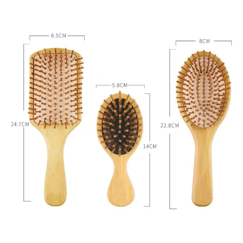 Cepillos Juego 6pcs De Bamb De Peine Para El Antiesttico