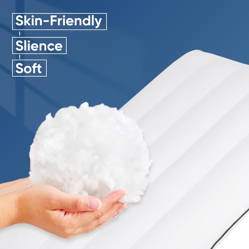 MINUPWELL Ultra Thin Pillows, Flat Pillows for Sleeping Thin with