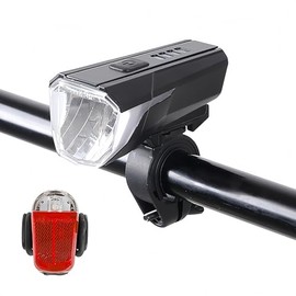 Fahradlichterset Led + Fahrradschloss Fahrradlicht Vorne Fahrrad Licht Set Kinderfahrrad Fahrradbeleuchtung Fahrradlampe Kinder Bike Light USB C Aufladbar Lichter Rennrad Beleuchtung Akku