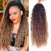 Xtrend 18Inch Boho Faux Locs Crochet Hair,8 packs Goddess Locs
