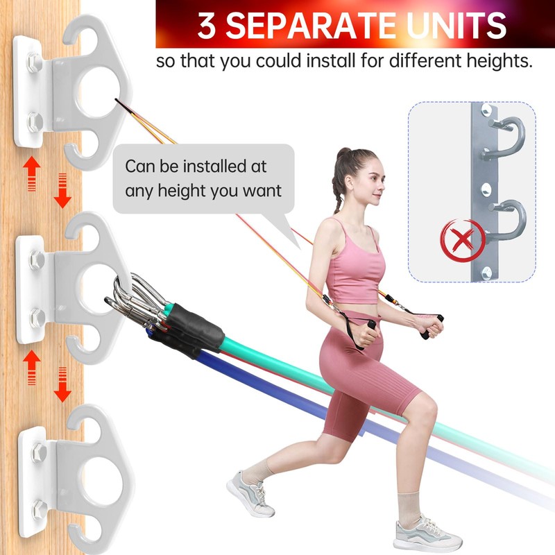 Resistance Band Wall Anchor,Resistance Band Hooks for Resistance Band Wall