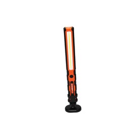 K Tool International XD5040 Magnetic LED Work Light with Swivel Base for Garages, Repair Shops, and DIY, Rechargeable Battery, 1/2" Ultra Thin Body, 3.7V, (3) Light Modes, 200-400 Lumens, Orange/Black