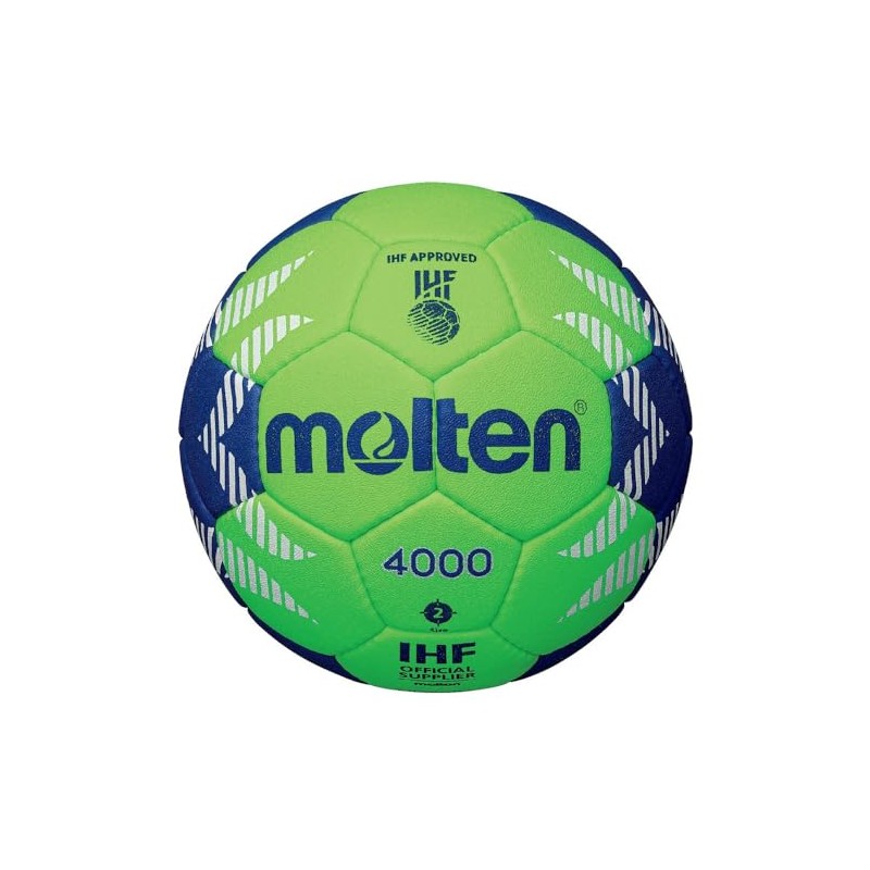 Molten Handball HA4000-GB IHF Competition Ball Light Green/Blue Size 2