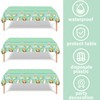 Fogcosy Easter Table Cloth,Easter Decorations Wipe Clean Tablecloth,Egg Chick PVC