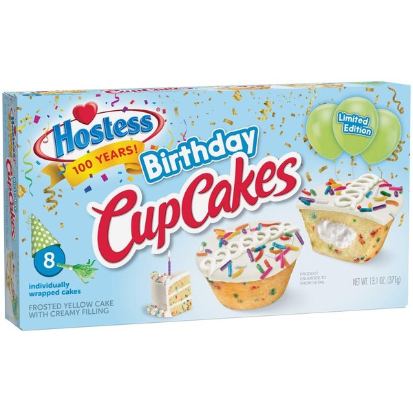 Hostess Birthday Cake Cupcake Limited Edition