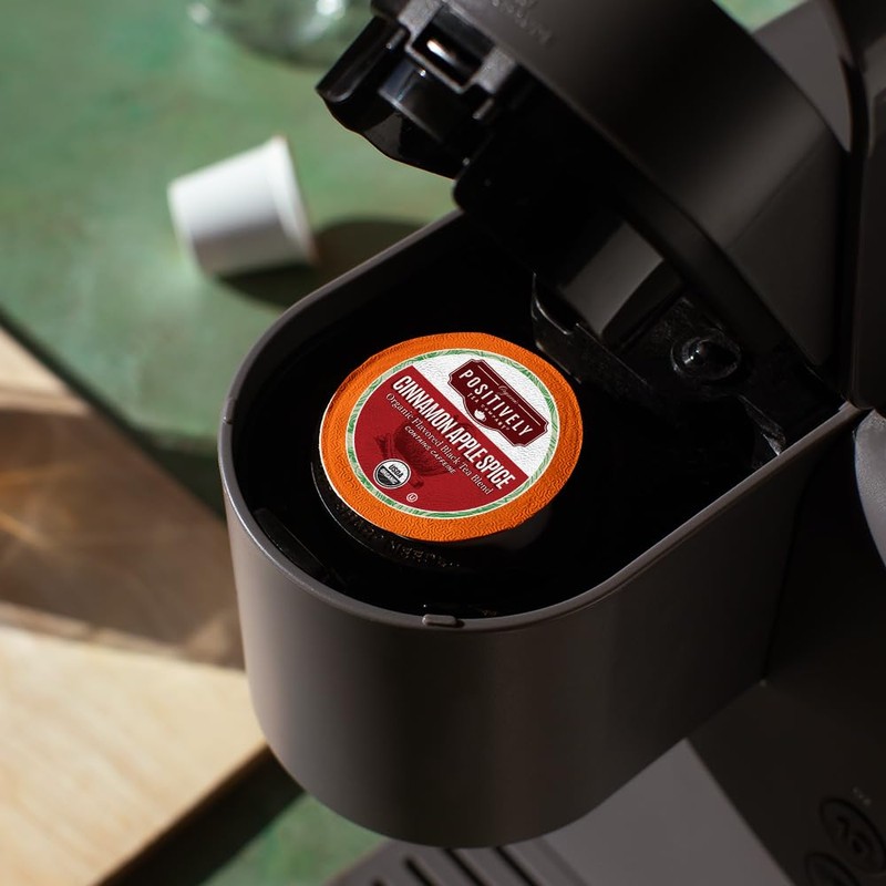 Organic Positively Tea Company, Cinnamon Apple Spice Black Tea, K-Cup