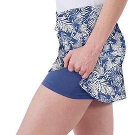 Colorado Clothing Tranquility Falda casual para mujer, gimnasio, golf, tenis, ropa activa, atlética, pantalón corto, azul (Blue Fern), XXL