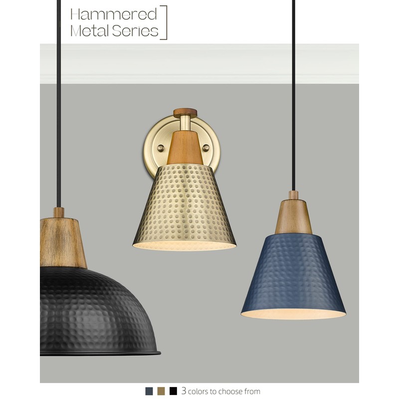 FEMILA 1-Light Vintage Wall Sconces, Antique Brass Industrial Sconces Wall