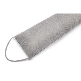 Weighted Door Draft Stopper 36 inch, Linen Weighted Under Door Draft, Noise, Cold Air, Dust Stopper, Seal, Energy Saving, Elegant (1, Grey 36 Inch)