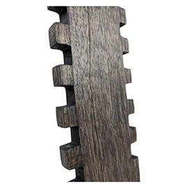 Coco Papaya Wavy Black Solid Wood Bracelet Stand 30cm