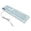 Gaming Keyboard USB Round 104 Keycaps Backlit Ergonomic Fodable Feet