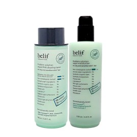 빌리프 프라블럼 솔루션 비건 2종 단품구성 (토너+모이스춰라이저) bilif Problem Solution Vegan 2 Types Set (Toner + Moisturizer)