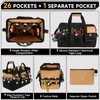 Tool Bag,16-Inch Heavy Duty Tool Bags for Men,27 Pockets Tool
