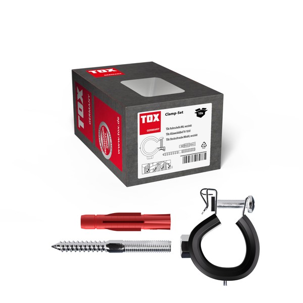 TOX 089101101 Clamp Set for Pipes, Joint Pipe Clamp 21-23