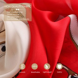 LumiSyne Bufanda De Seda Mujer Fulares Estampada Vintage Estilo Moda Elegante Chal Cuadrado Grande Estolas Protector Solar Pañuelo Bufanda De Cuello Toda La Temporada