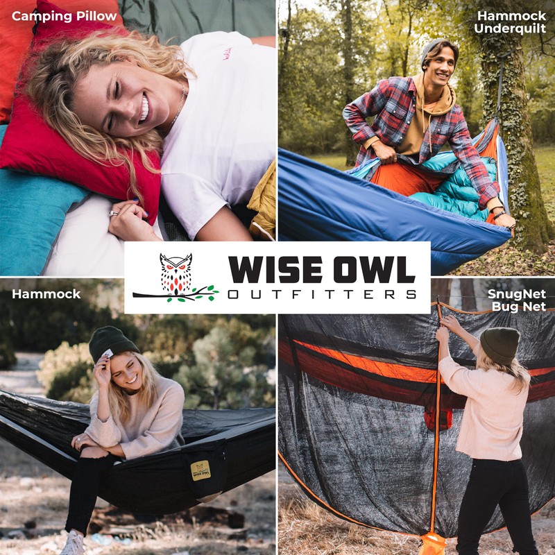 Wise Owl Outfitters Camping Hammock - Portable Hammock Single or
