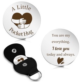Valentines Gifts for Him, Gifts for Boyfriends, I Love You Gifts for Him, Husband Gifts, Gifts for Girlfriend Wife Christmas Gifts Pocket Hug Token Fiance Fiancee Gifts for Her Birthday Anniversary