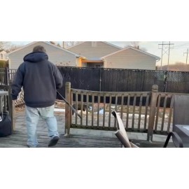 Nicecho DOUBLE SIDES Rake 17 tines with 63" long Garden tool for yard Lawn Rocks Leaves