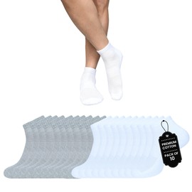 BALENZIA Mens No Show Mesh Socks |Pack of 10| Non Slip Invisible Low Cut Athletic Running Novelty Casual Invisible Liner Sock