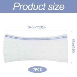 FUIPVGI 7 Pack Fix Reusable Net Pants, Incontinence Net Knickers, Women's Net Knickers High Density Mesh Disposable Pants for Maternity Incontinence Daily Travel (White,7)