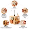 IEATFO 5 in 1 Wooden Activity Cube Play Center Bead