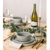 TheTerra Ceramic Dinnerware Sets for 4, 12 Pieces Porcelain Lightweight