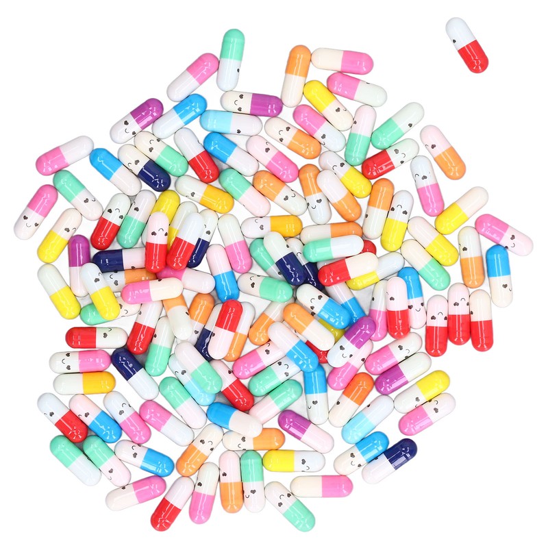 370Pcs Message Capsules Deliver Message Cute Patterns Cute Love Capsules