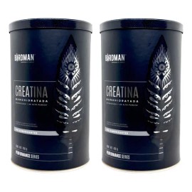 Creatina Monohidratada Pura 2 Botes De 450g 180 Serv Birdman Sin Sabor                                                                                