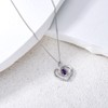 PARYFO Infinity Necklace for Women 925 Sterling Silver Birthstone Necklace