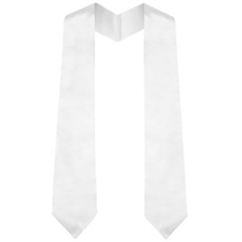 UnslQonds White Graduation Stole Class of 2025, Custom Stoles for Graduation 2025 Grad Stole Black Graduation Sash 2025 First Generation Graduation Stole Accessories Sublimation Decorations