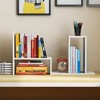 GKYMYZ Desk Organizers and Storage,Adjustable and Expandable Desktop Bookshelf, Multifunctional